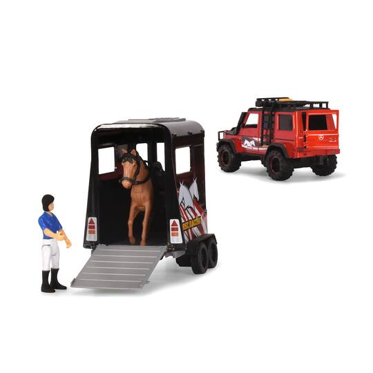 Dickie Toys Light & Sound Horse Trailer Playset